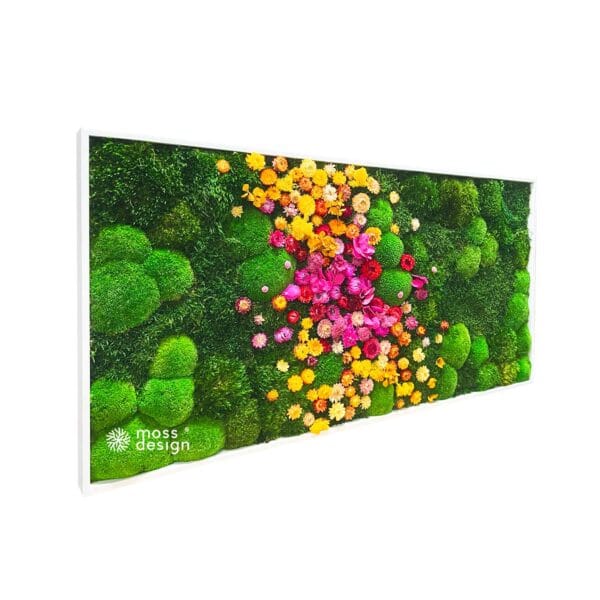 Square Floral Moss Art FLORAL