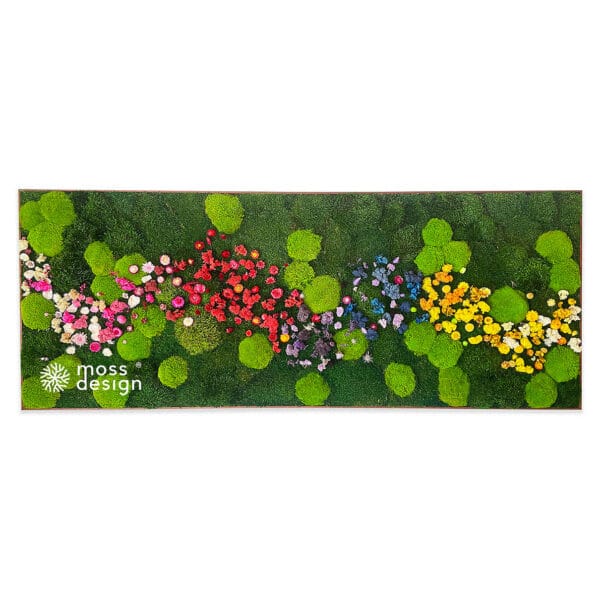 Square Floral Moss Art MEADOW