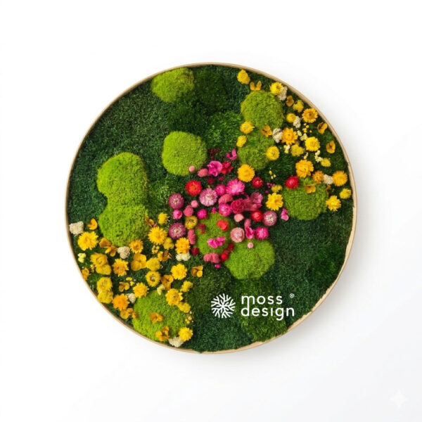 Circular Moss Art FLORAL